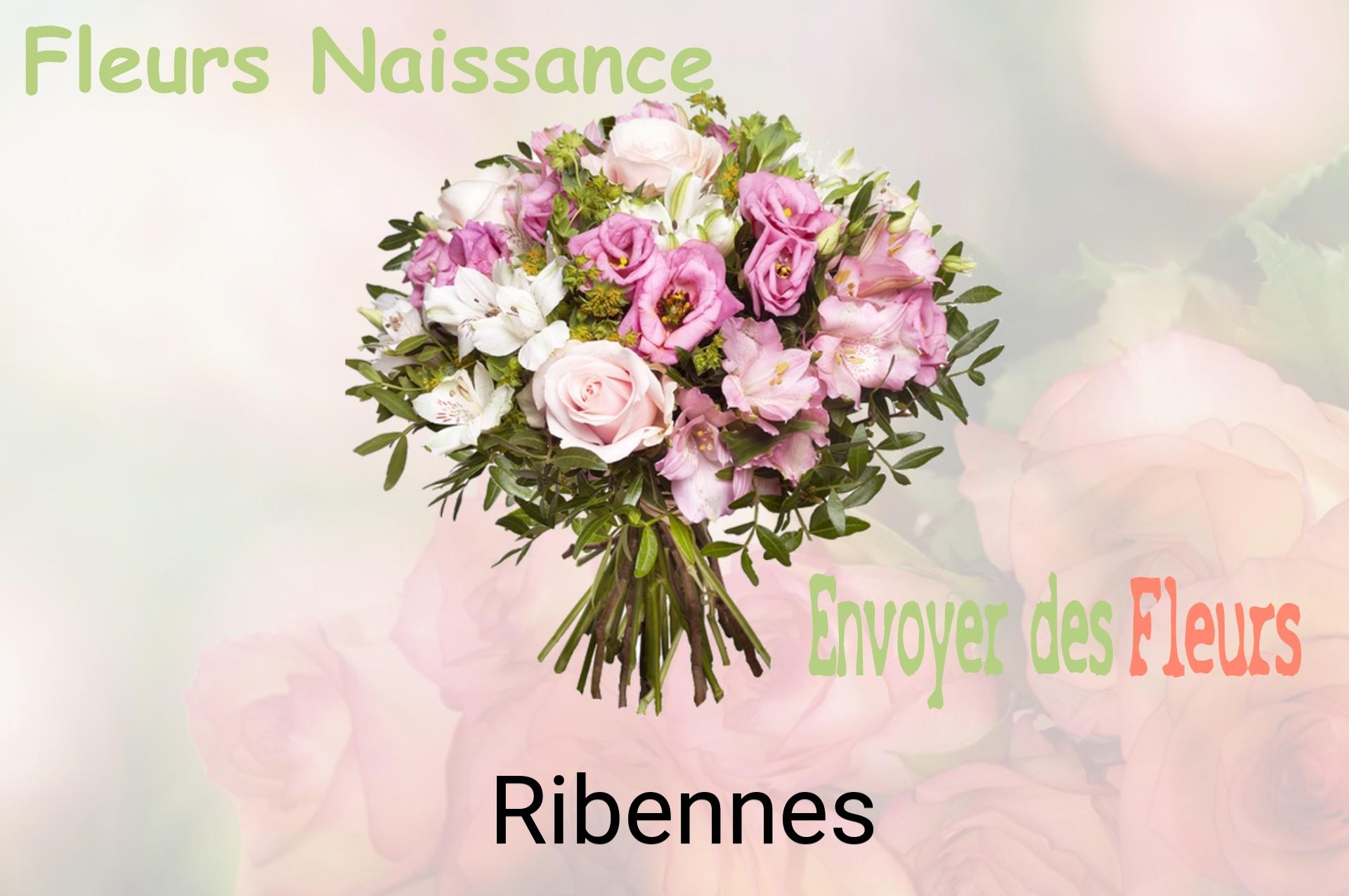 Bouquet de fleurs de naissance livré à Ribennes